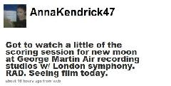Anna  Kendrick actualiza su twitter