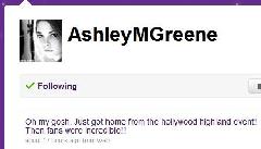 Actualización del Twitter de Ashley