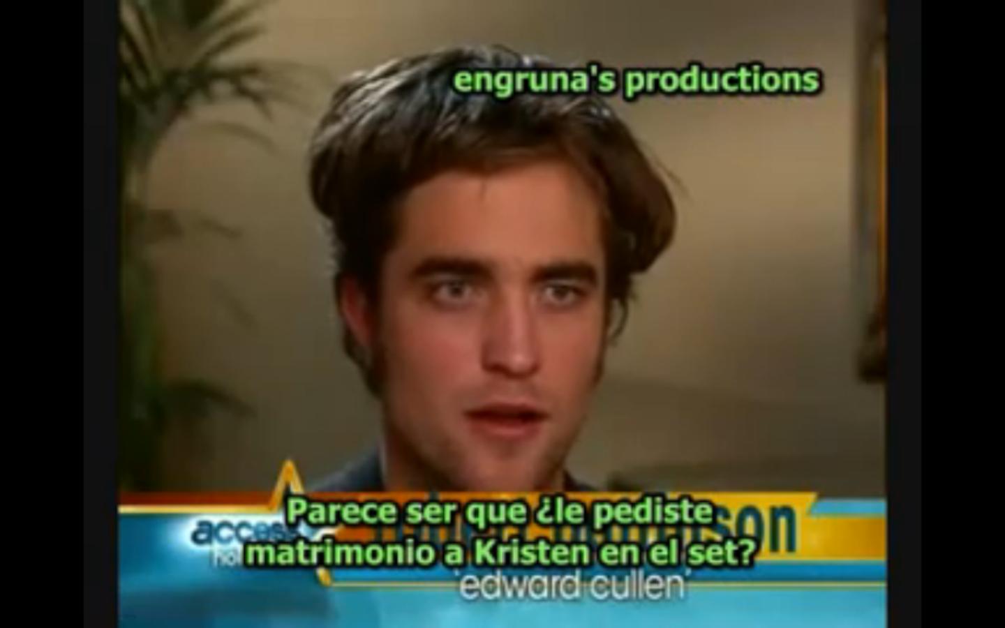 Twilight - Rob Pattinson en Access Hollywood (p2) subs espaÃ±ol
